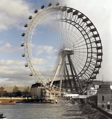 The London Eye and the Great Wheel at Earls Court, 2000. Artist: York & Son