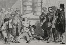 'How the French people punished thieves', French Revolution, 1830 (1856).  Creator: Unknown.
