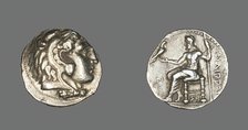 Tetradrachm (Coin) Portraying Alexander the Great as Herakles, 323-317 BCE. Creator: Unknown.