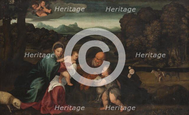 The Holy Family with the Infant St John. Creator: Unknown.