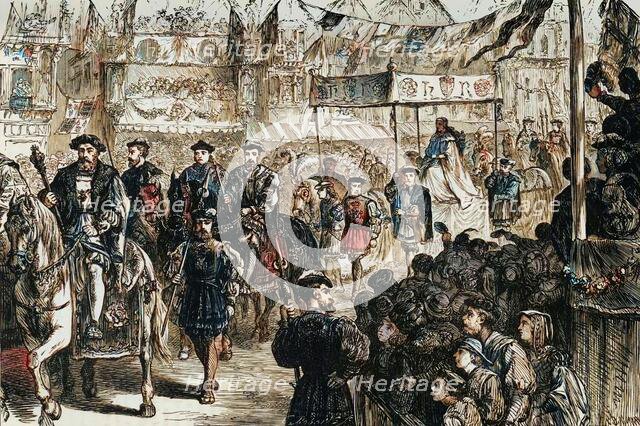 'The Marriage Procession of Anne Boleyn', (1533), 1890.   Creator: Unknown.