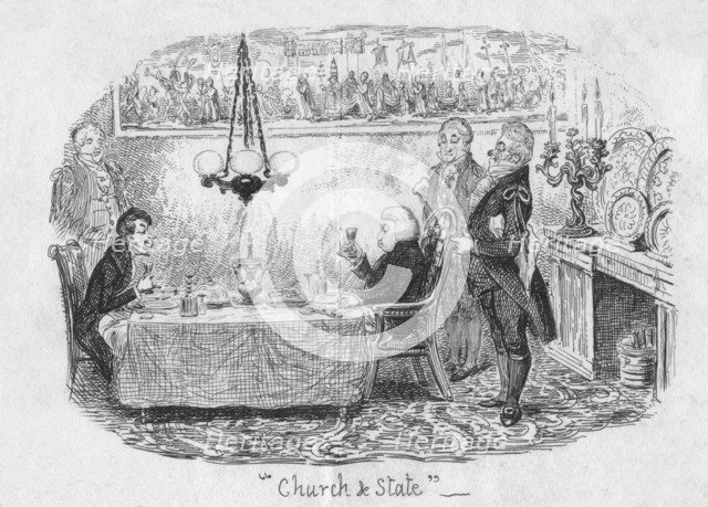 'Church & State', 1829. Artist: George Cruikshank.