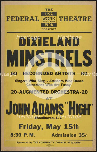 Dixieland Minstrels, New York, [1930s]. Creator: Unknown.