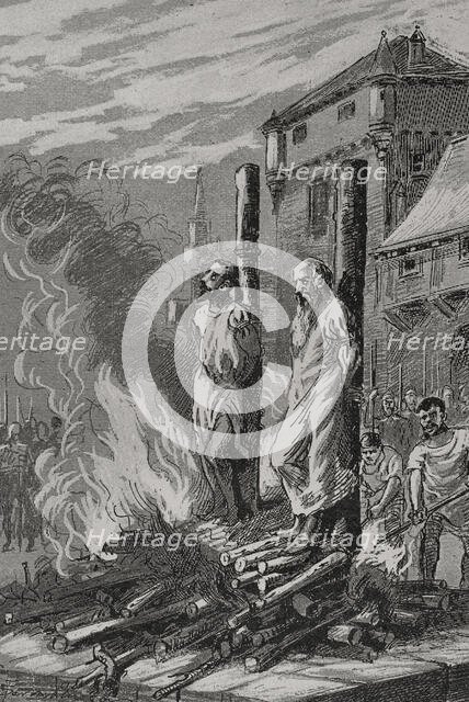 Torment of the Knights Templar in Paris, France, 1310, (1890). Creator: Joan Serra y Pausas.