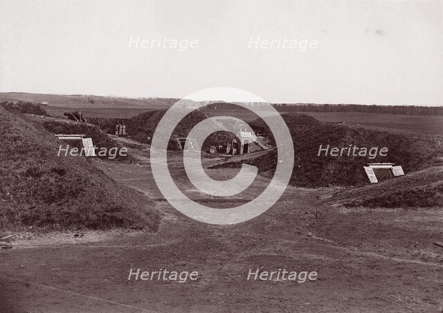 Fort Darling, James River, ca. 1865. Creator: William Frank Browne.
