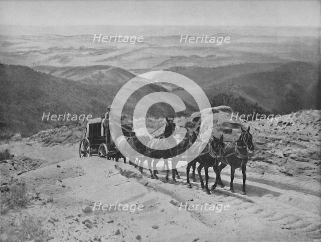 'Crossing San Marcos Pass, California', c1897. Creator: Unknown.