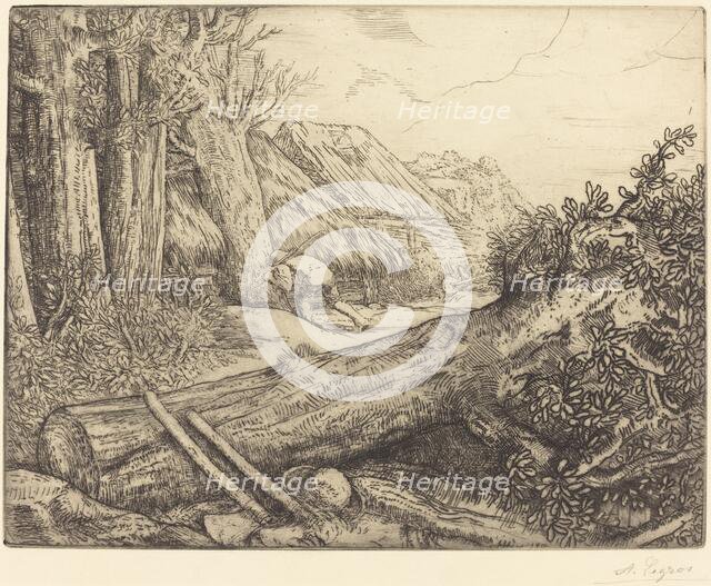 At the Home of the Woodcutters (Chez les bucherons). Creator: Alphonse Legros.