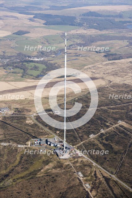 Winter Hill television transmitter, Lancashire, 2019. Creator: Historic England.