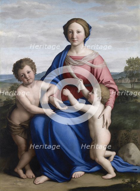 The Virgin and Christ Child with Saint John the Baptist as a Boy  , Between 1645 and 1655.