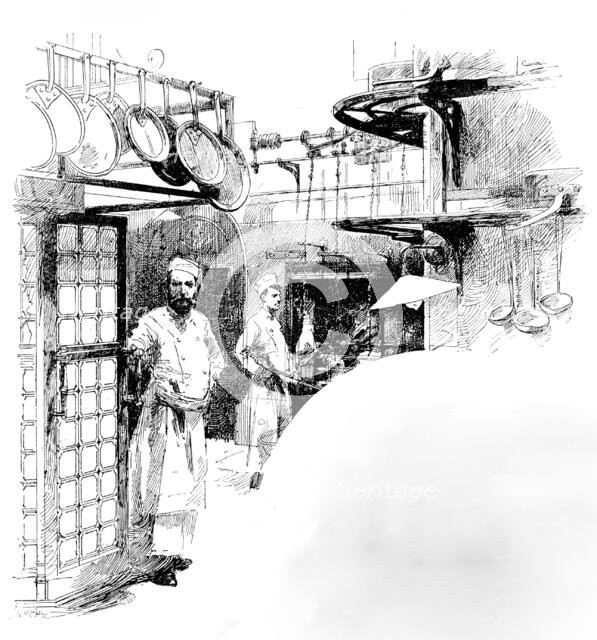 The Kitchen, Carlton Club, 1890. Creator: Unknown.