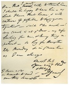 Letter from David Garrick to Edward Gibbon, 8th March 1776.Artist: David Garrick