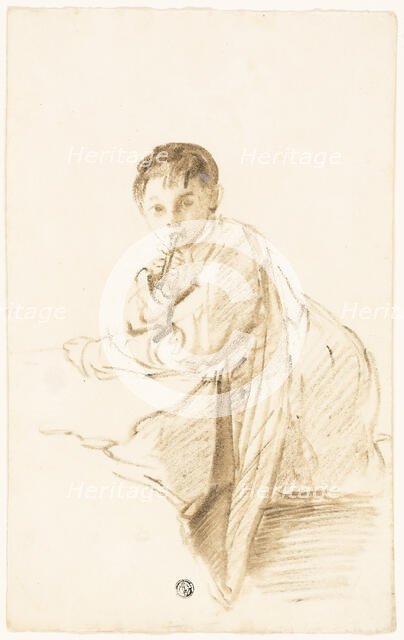 Child with Musical Instrument, n.d. Creator: Thomas Barker.