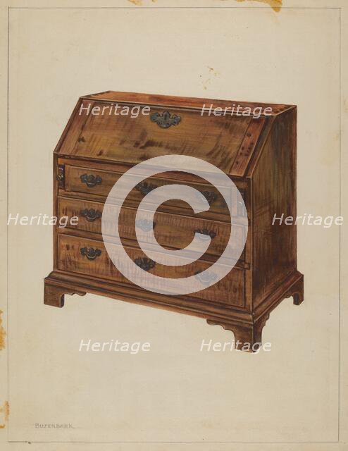 Child's Desk, c. 1937. Creator: Ernest Busenbark.