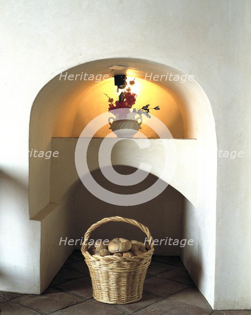 A corner of the birthplace rebuilt as museum of Francisco de Zurbarán (1598-1664), Spanish Painte…