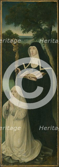 Saint Gertrude of Nivelles and an Augustinian Canoness, 1525/50. Creator: Unknown.