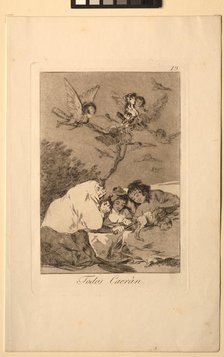 Caprichos: All Will Fall. Creator: Francisco de Goya (Spanish, 1746-1828).