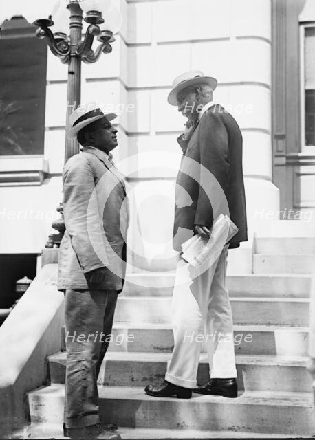 John Reid Silliman, U.S. Consul To Mexico, right, with A. Breceda, 1914. Creator: Harris & Ewing.