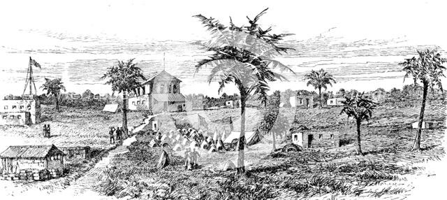 ...Emin Pasha Relief Expedition: sketches from Zanzibar - Bagamoyo...Mr. Stanley’s followers, 1890. Creator: Unknown.