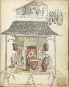 Chinese street theatre, 1779-1785. Creator: Jan Brandes.