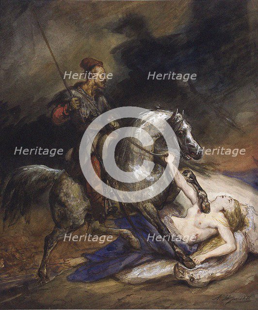 Polonia. Allegory of the November Uprising, 1831.