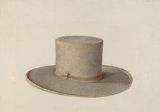 Shaker Man's Hat, c. 1936. Creator: Ingrid Selmer-Larsen.