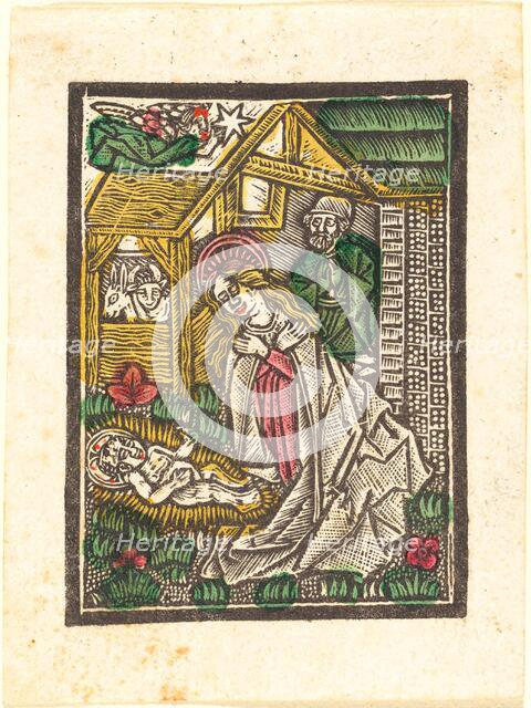 The Nativity, c. 1480. Creator: Workshop of the Master of the Aachen Madonna.