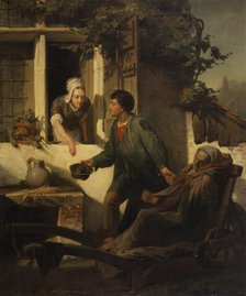 The Blind Beggar, 1856. Creator: Sir Lawrence Alma-Tadema.