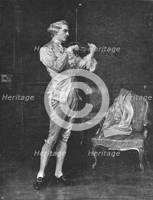 ''Pictures of the Year - VI. "The Violinist"; after John Pettie, RA', 1891. Creator: Unknown.