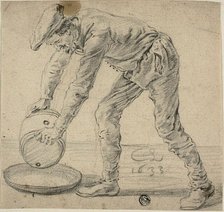 Man with a Keg, 1633. Creator: Cornelis Saftleven.