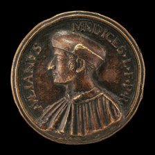 Giuliano II de' Medici, 1478-1516, Duc de Nemours [obverse], 1513/1516. Creator: Unknown.