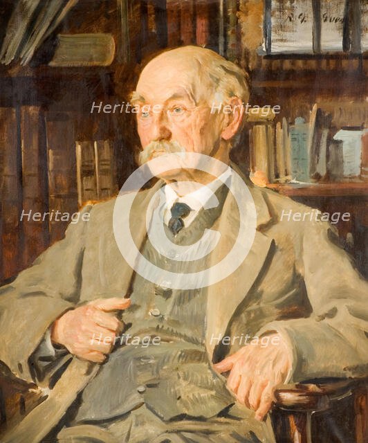 Portrait of Thomas Hardy (1840-1928), 1924.  Creator: Reginald Grenville Eves.