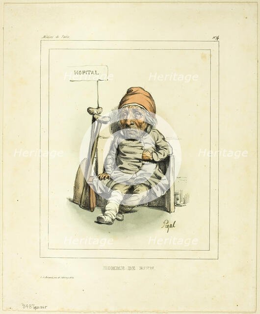 'Homme de Bien', 19th century.  Creators: Edme Jean Pigal, Bénard, Imprimerie d'Aubert et Cie.