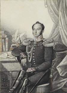 Portrait of Alexander Ivanovich Germann, 1822. Creator: Hampeln, Carl, von (1794-after 1880).