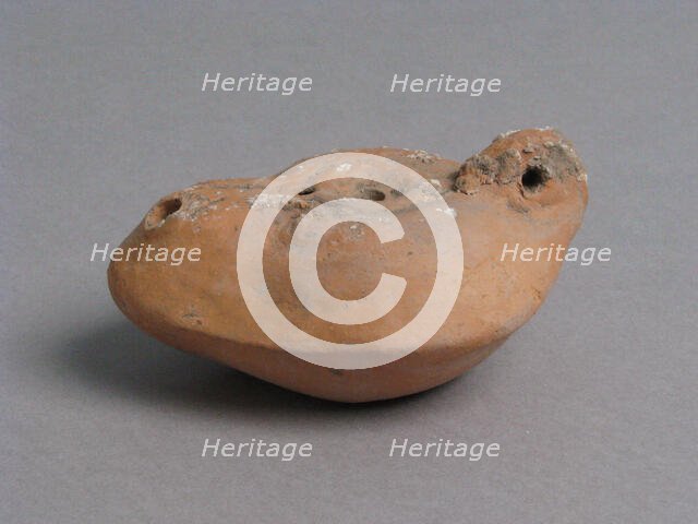 Oil Lamp, Coptic, 4th-7th century. Creator: Unknown.