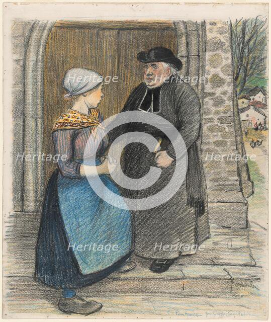 Penitence, 1899. Creator: Theophile Alexandre Steinlen.