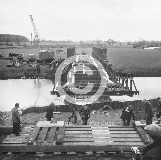M1 Motorway, Gayhurst, Milton Keynes, 20/04/1958. Creator: John Laing plc.
