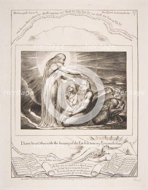 The Vision of God, from Illustrations of the Book of Job, 1825-26. Creator: William Blake.