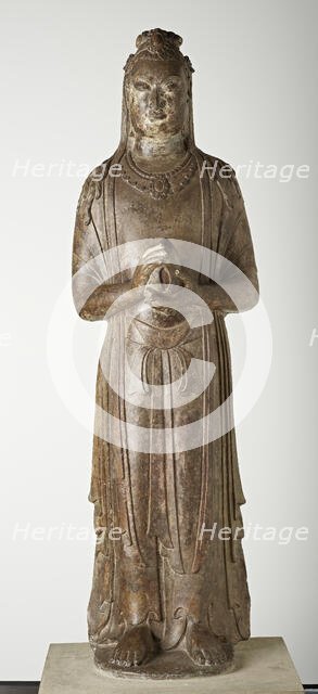 Standing Bodhisattva, Northern Qi dynasty, 550-577. Creator: Unknown.