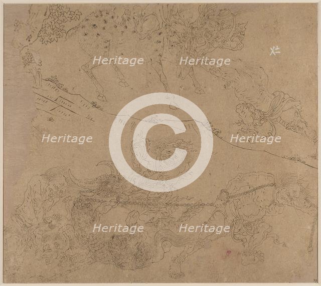 Album of Daoist and Buddhist Themes: Search the Mountain: Leaf 47, 1200s. Creator: Unknown.