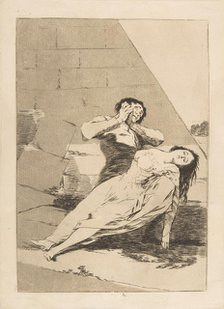Plate 9 from 'Los Caprichos': Tantalus (Tantalo.), 1799. Creator: Francisco Goya.