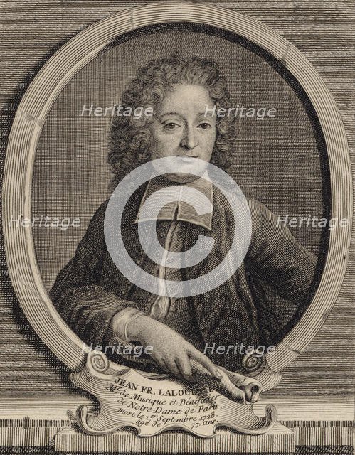 Portrait of the Composer Jean-François Lallouette (1651-1728). Creator: Anonymous.