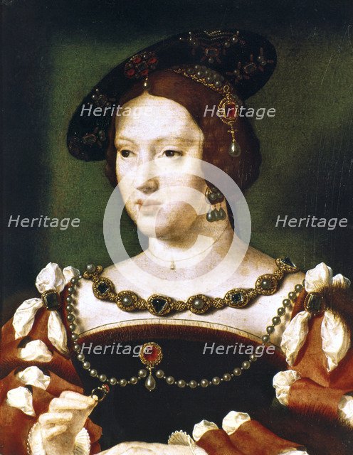 Portrait of Eleanor, Queen of France, c1530-1540. Artist: Joos van Cleve