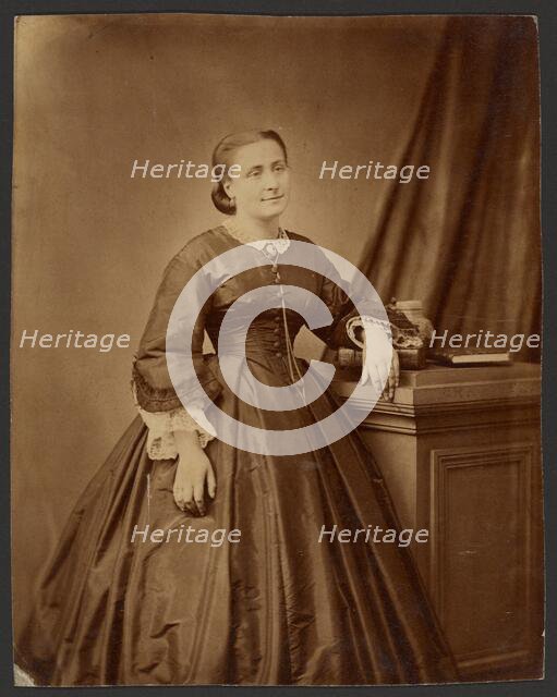 Portrait of a woman, about 1860-1869. Creator: Unknown.