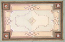 Design for a ceiling, second half 19th century. Creators: Jules-Edmond-Charles Lachaise, Eugène-Pierre Gourdet.