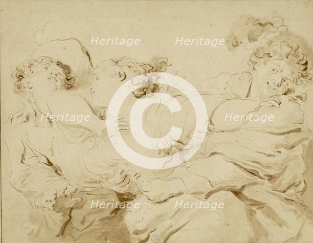 La Gifle , 1785. Creator: Fragonard, Jean Honoré (1732-1806).