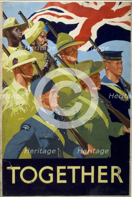 'Together', World War II poster, c1939-c1945. Creator: William Little.