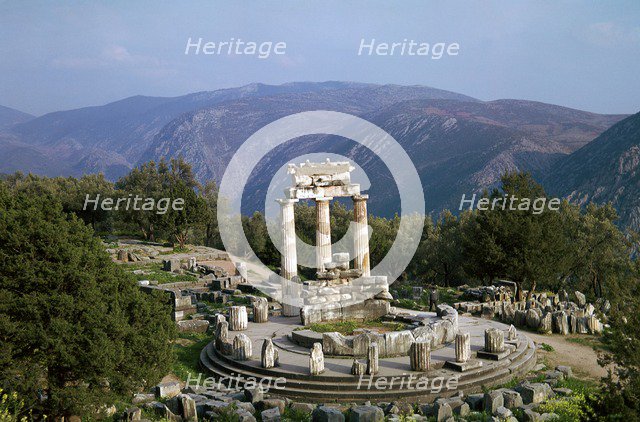 Tholos of Athena at Delphi, 4th century BC. Artist: Unknown