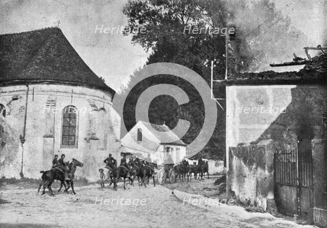 'L'immense champ de Bataille; Pres de Meaux, au village de Chauconin,que les...', 1914. Creator: Unknown.