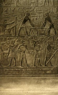'Saqqara - Tomb of Ti Mural Paintings', c1918-c1939. Creator: Unknown.