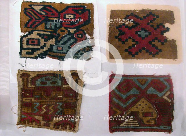 Tapestry Medallions, Peru, A.D. 650/700. Creator: Unknown.